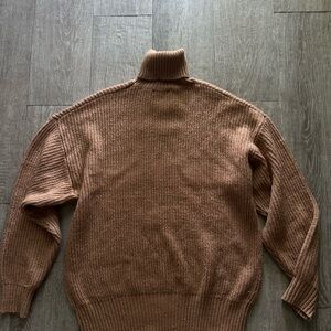 Brown Turtleneck Sweater